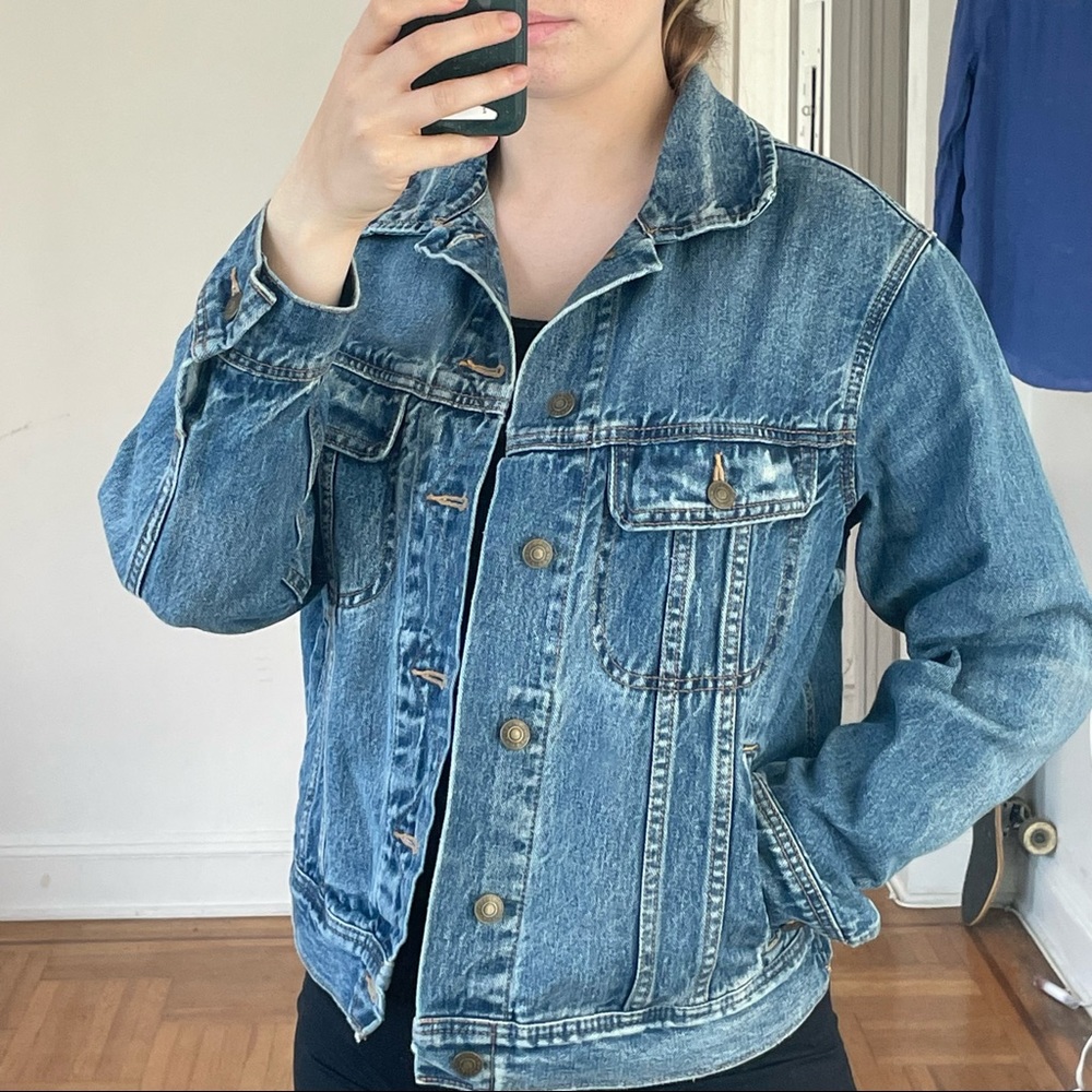 Boxy American Eagle Boyfriend Jean Jacket Size M